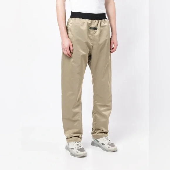 ESSENTIALS FEAR OF GOD ESSENTIALS Unisex Tan Nylon Trousers/Pants | NEW/NWT - Picture 1 of 16
